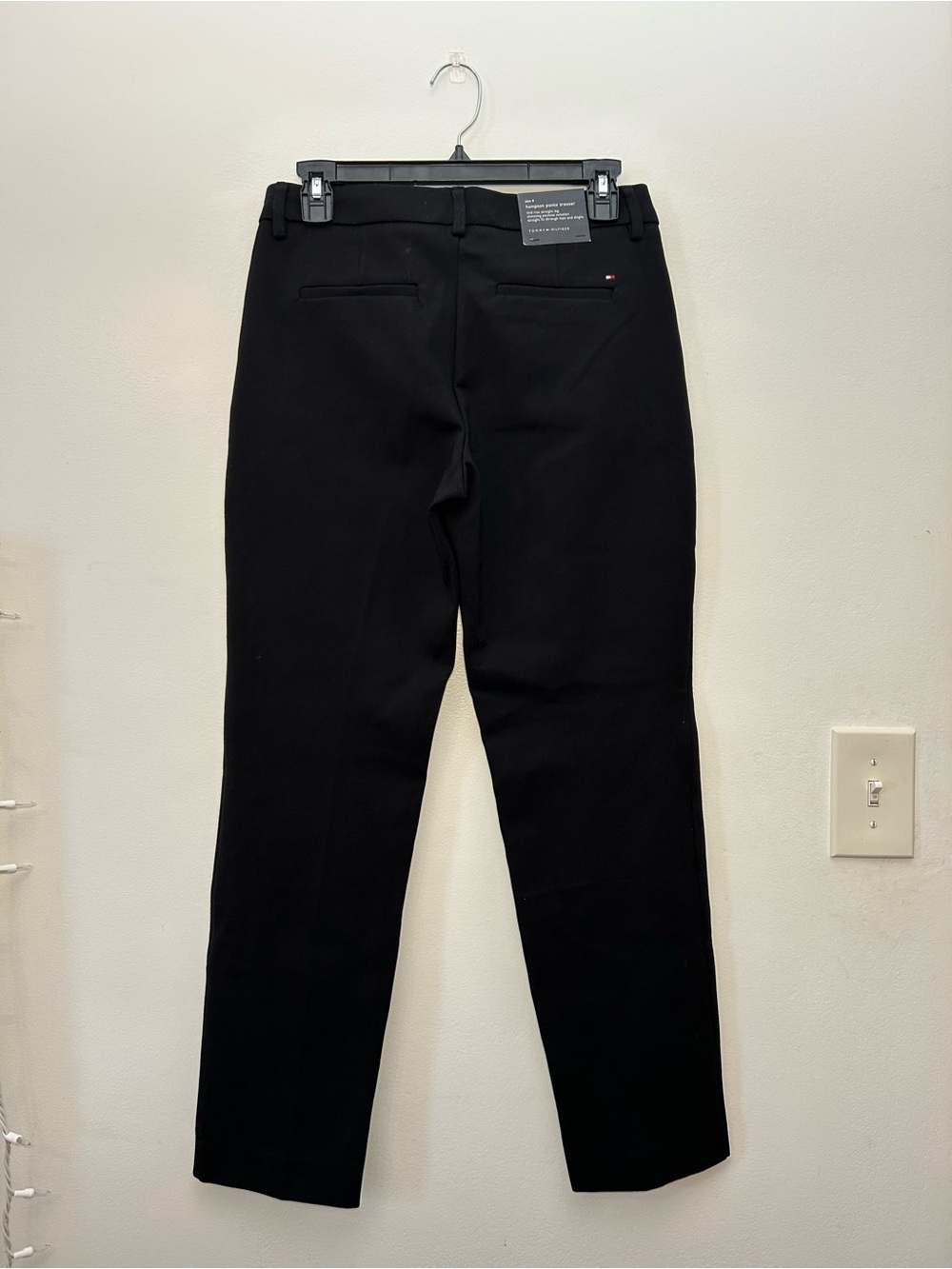 Tommy Hilfiger Black Women's Straight-Leg Trousers